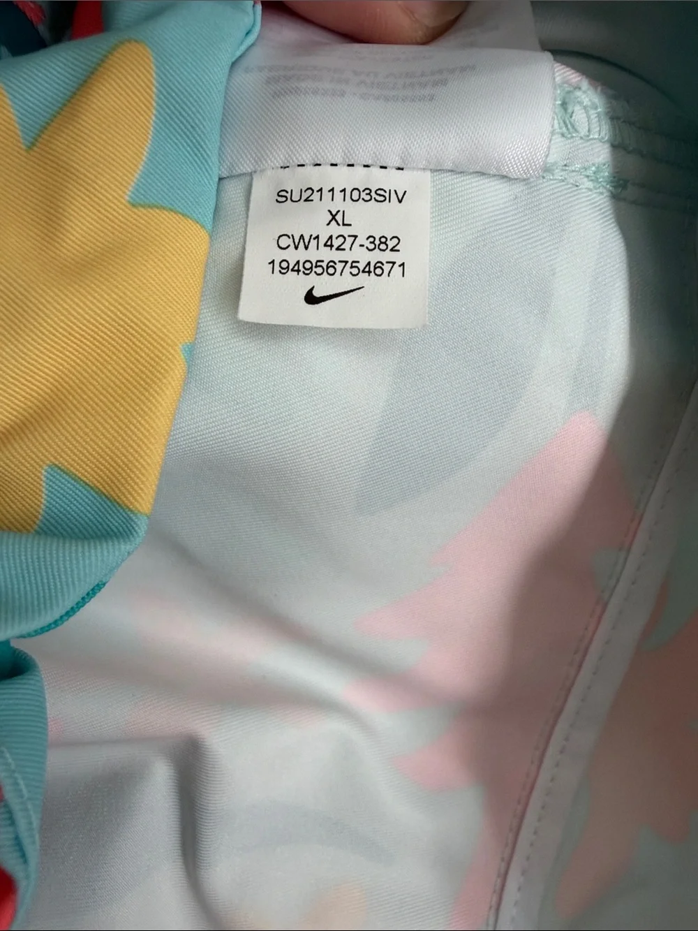 Nike Repel Women's Floral Printed Golf Anorak Jacket Packable Loose Fit XL